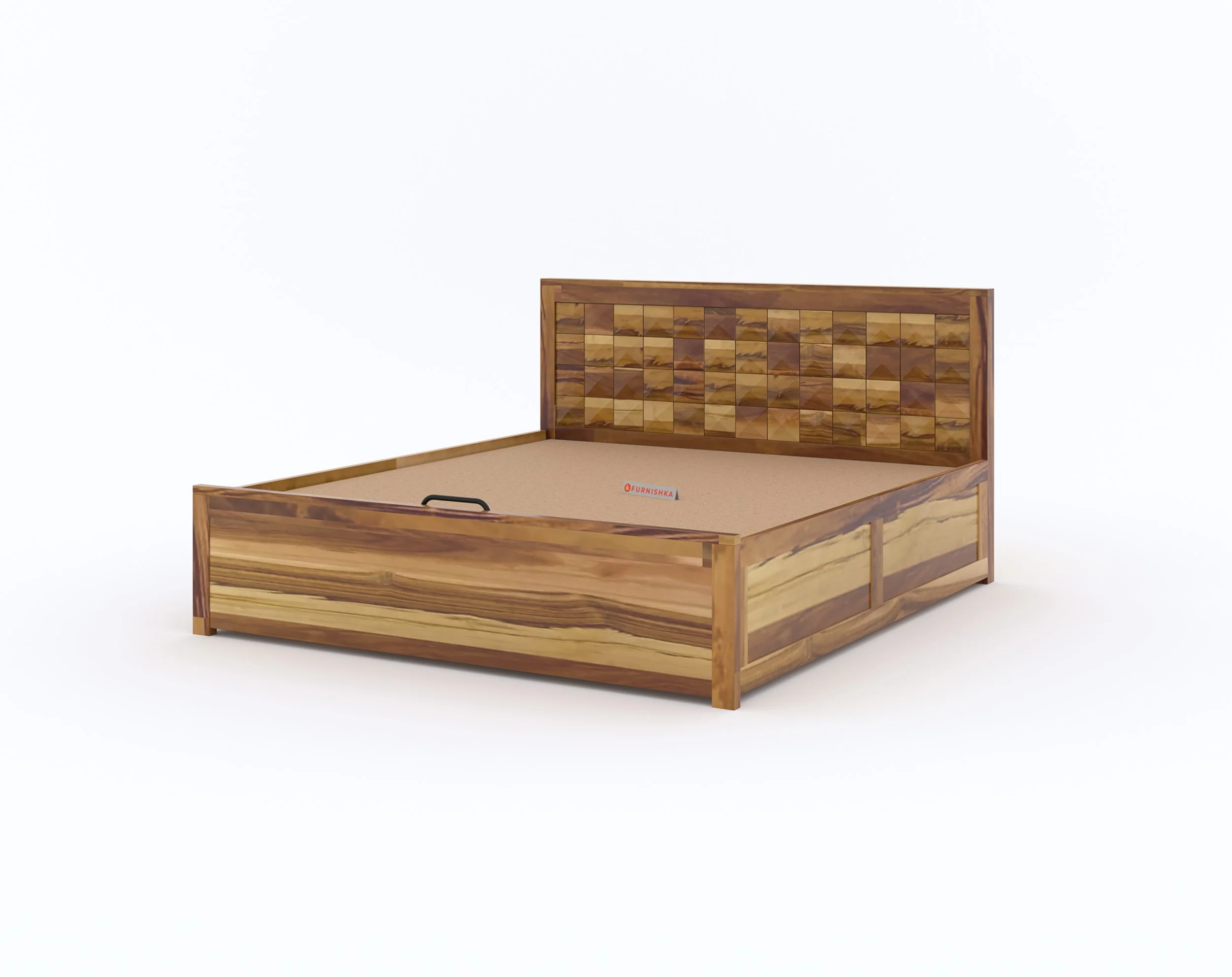 Nova Hydraulic Diamond Bed in Pure UP Teak-2